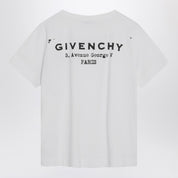 Givenchy White cotton T-shirt with logo
