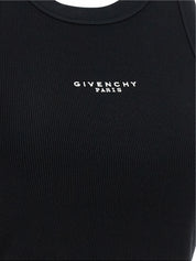 Givenchy Givenchy Paris Print Top — Cropped Black Top