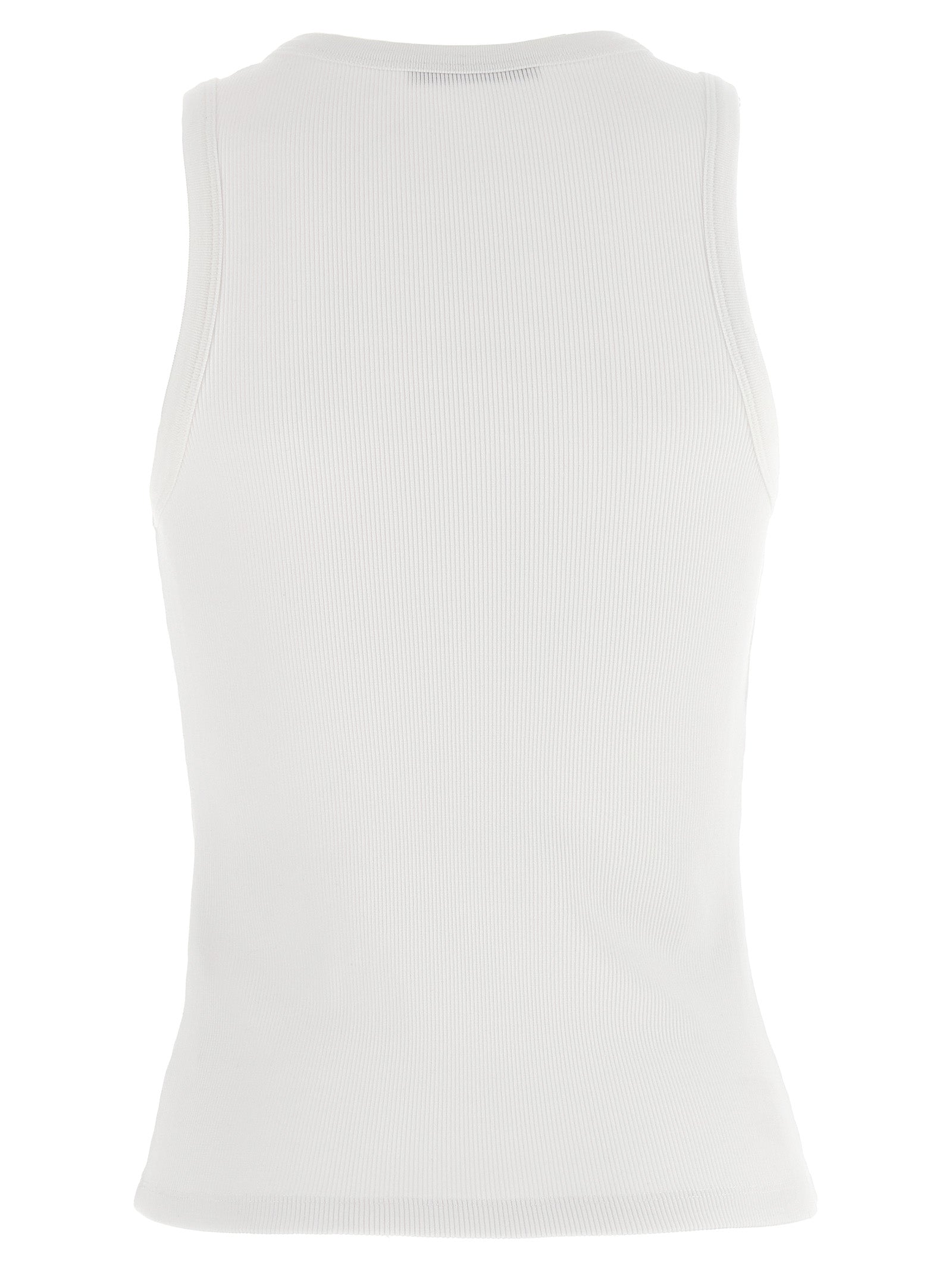 Givenchy Logo Top — Ribbed Cotton Sleeveless (Women)