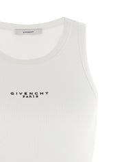 Givenchy Logo Top — Ribbed Cotton Sleeveless (Women)