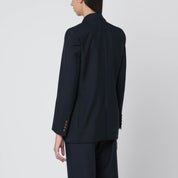 Navy Wool & Mohair Blazer — Blazé Milano First Class