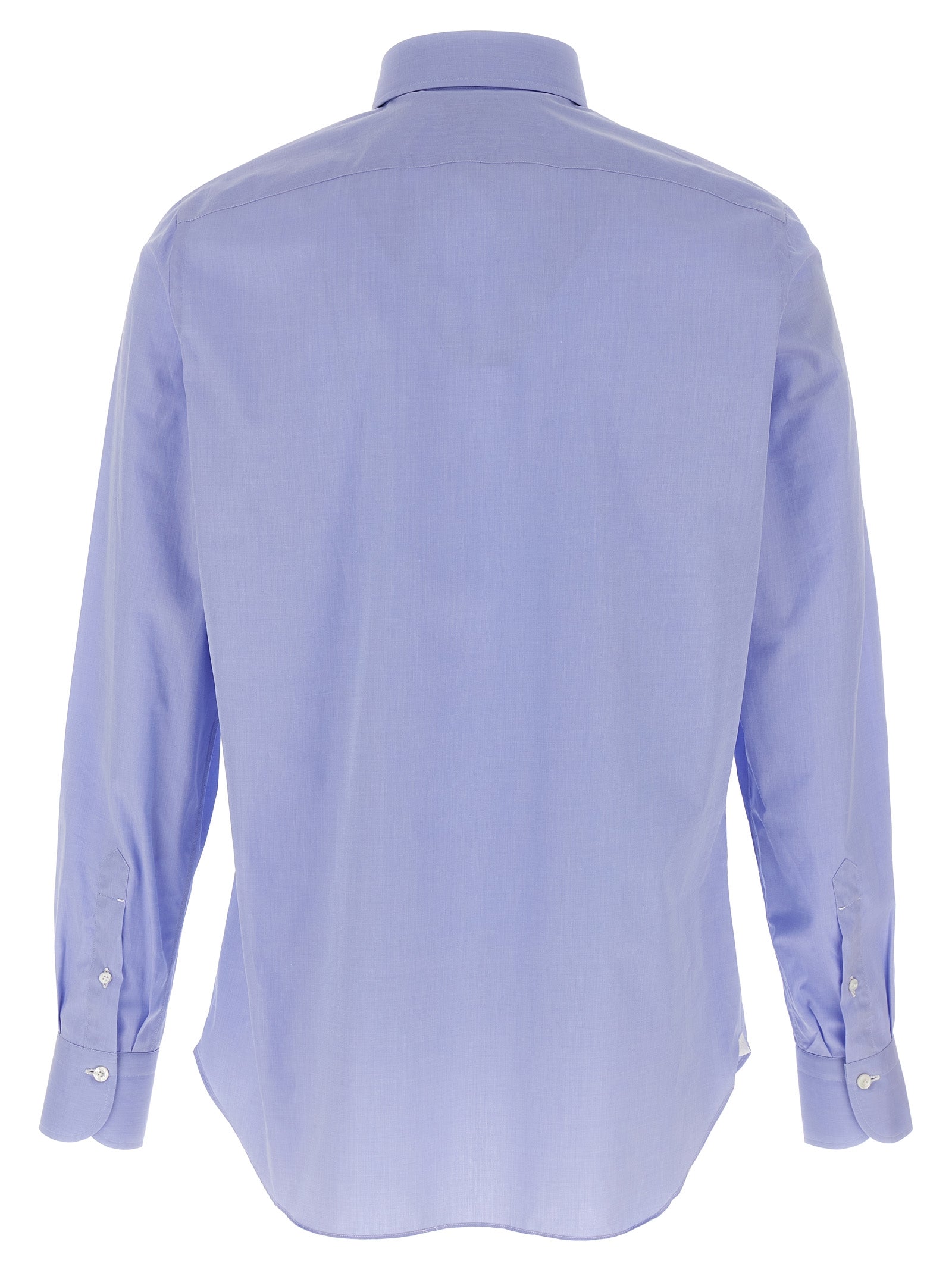 Finamore Napoli Shirt — Light Blue Cotton Shirt