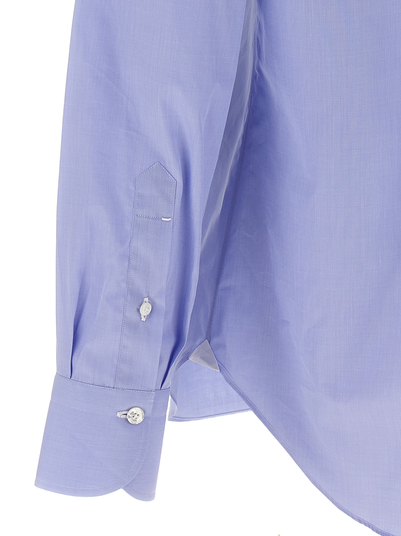 Finamore Napoli Shirt — Light Blue Cotton Shirt