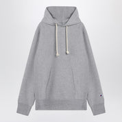 Sudadera con capucha de algodón gris claro Champion