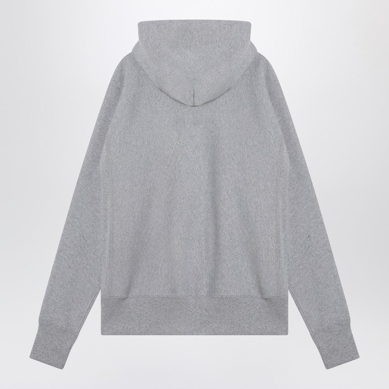 Sudadera con capucha de algodón gris claro Champion