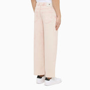 PT Torino Denim Regular pink cotton jeans