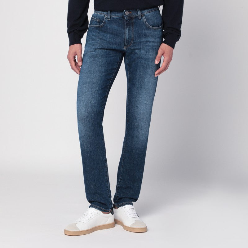 Jean PT Torino Denim Blue Swing en denim extensible