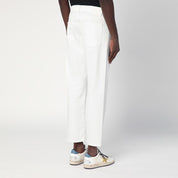 PT Torino Denim White cotton trousers