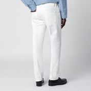 PT Torino Denim White Reggae Tapered Trousers