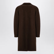 Harris Wharf London Brown single-breasted virgin wool coat