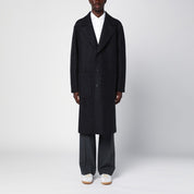 Harris Wharf London Anthracite grey single-breasted wool coat