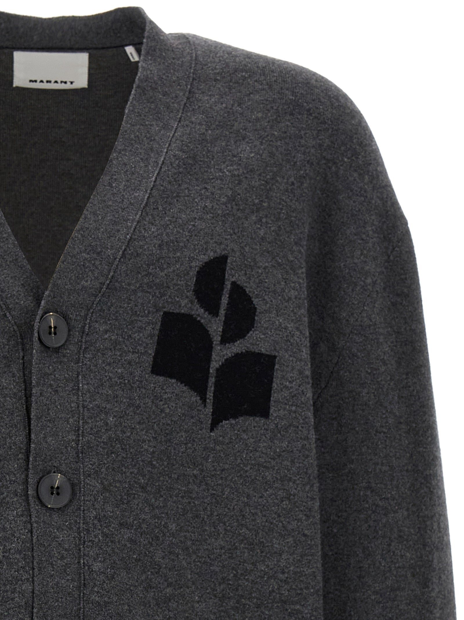 Marant Curtis Cardigan Knitwear for Men — Gray, €­­—