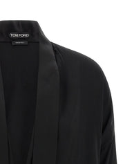 Tom Ford Lavallière Neck Blouse - Silk Shirt (Black)