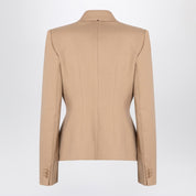 Sportmax Camel-coloured double-breasted jacket