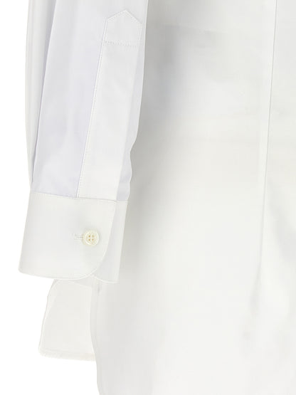 Marni Cut-out Collar Shirt — White Cotton Shirt