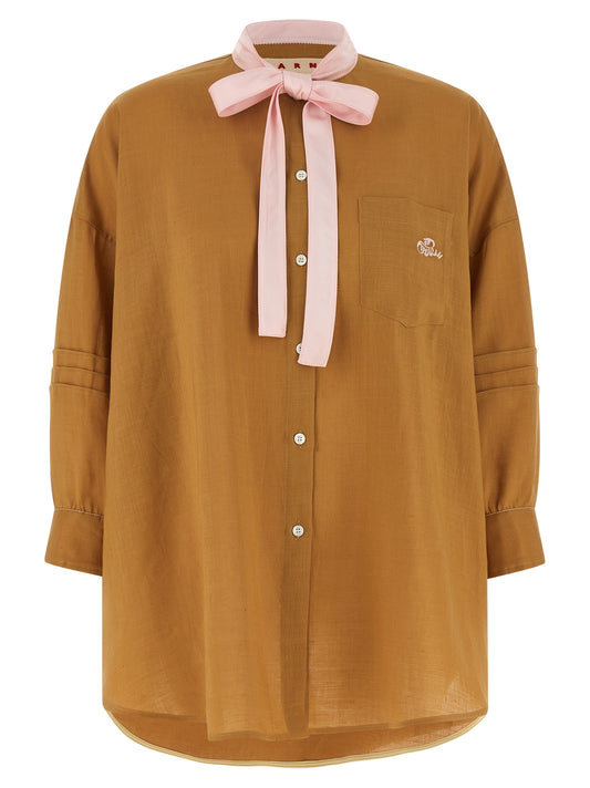 Marni Ramie Shirt — Yellow Oversized Shirt