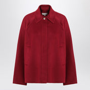 LouLou De Saison Camila jacket in burgundy wool and cashmere