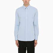 Salvatore Piccolo blue cotton poplin button-down shirt