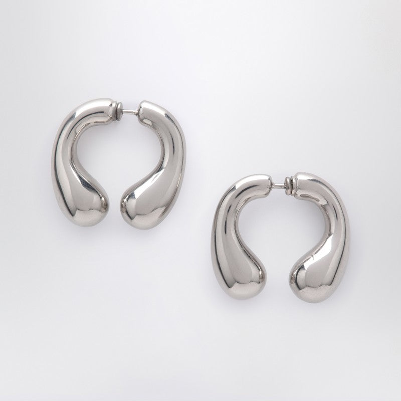 Panconesi P Helix silver earrings