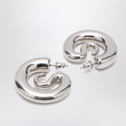 Panconesi Small silver Serpent Hoops earrings