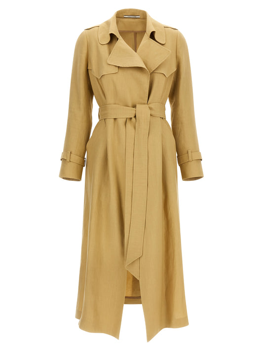 Tagliatore Carola Linen Trench Coat – Women’s Coats