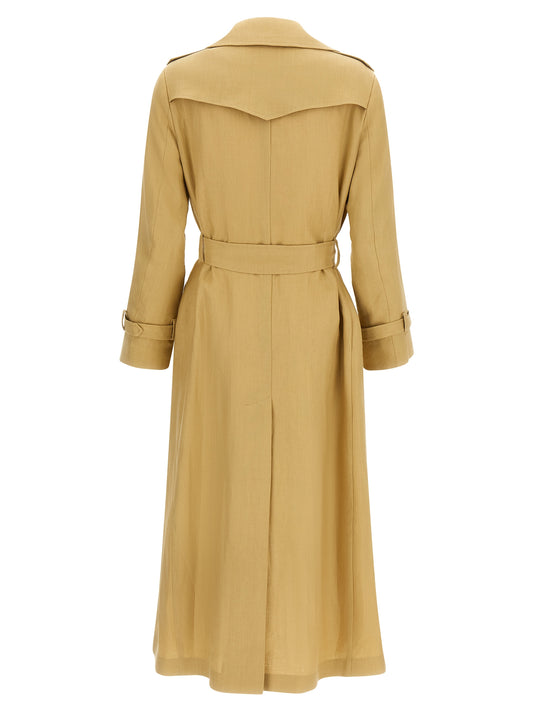 Tagliatore Carola Linen Trench Coat – Women’s Coats