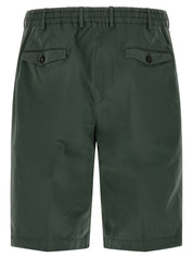 Pt Torino Bermuda Shorts — Men's Green Short Trousers