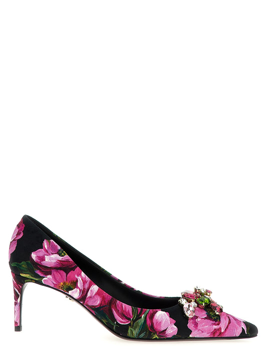 Dolce & Gabbana Lollo Pumps — Floral Crystal Broche