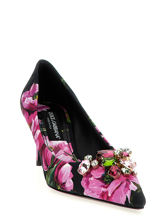 Dolce & Gabbana Lollo Pumps — Floral Crystal Broche
