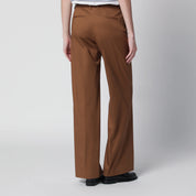 PT Torino Francoise beige cotton-blend trousers
