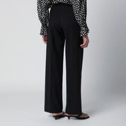PT Torino Black Wool Trousers for Women — Tailored Fit