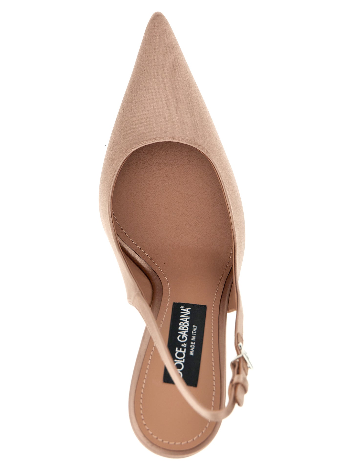 Dolce & Gabbana Satin Slingbacks Pumps — Pink Luxury
