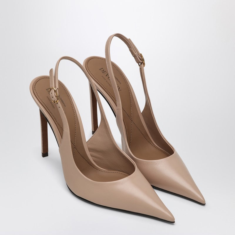 Dolce & Gabbana Dolce&Gabbana Slingback in nude leather