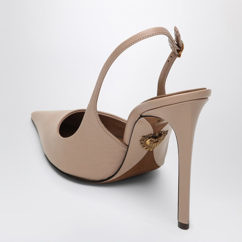 Dolce & Gabbana Dolce&Gabbana Slingback in nude leather