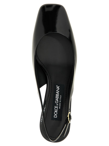 Dolce & Gabbana Jackie New Slingback Pumps — Black