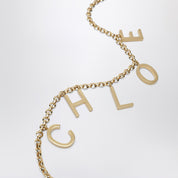 Chloé Letters gold jewel belt