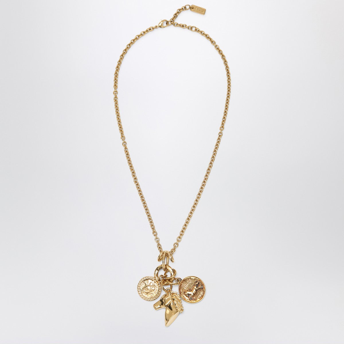 Chloé Charm necklace in Vintage Gold brass