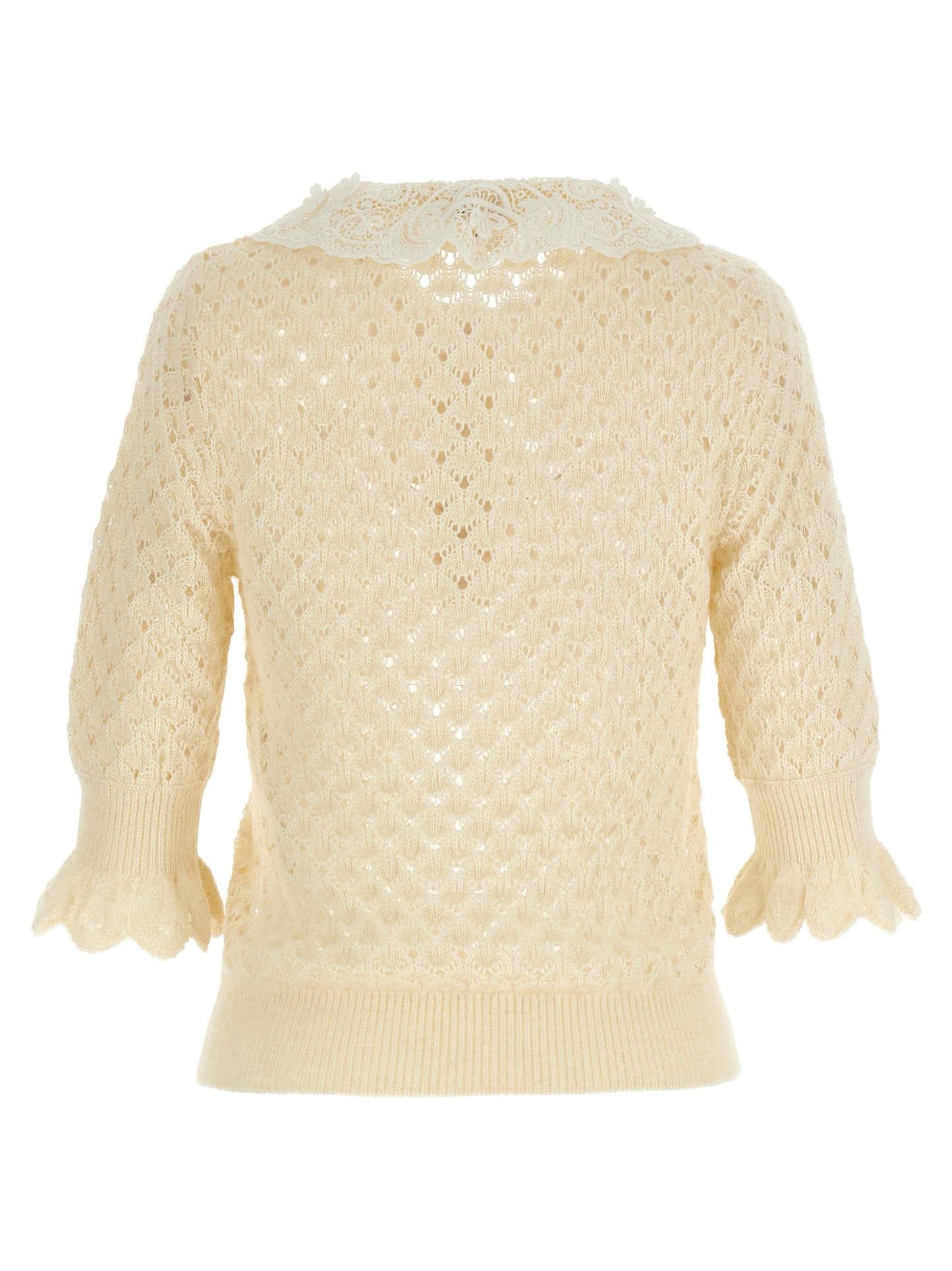 Chloé Pointelle Knit Sweater — Women's Knitwear