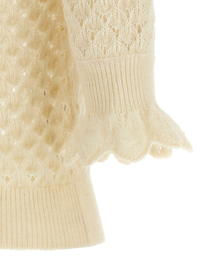 Chloé Pointelle Knit Sweater — Women's Knitwear