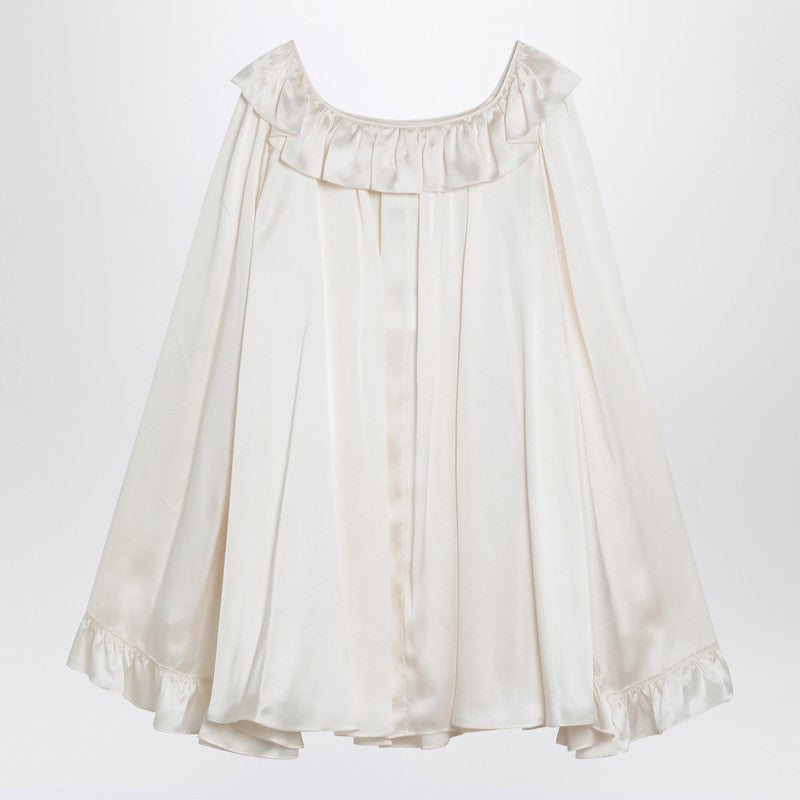 Chloé Milky white mini dress in silk