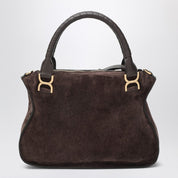 Chloé Brown suede leather handbag