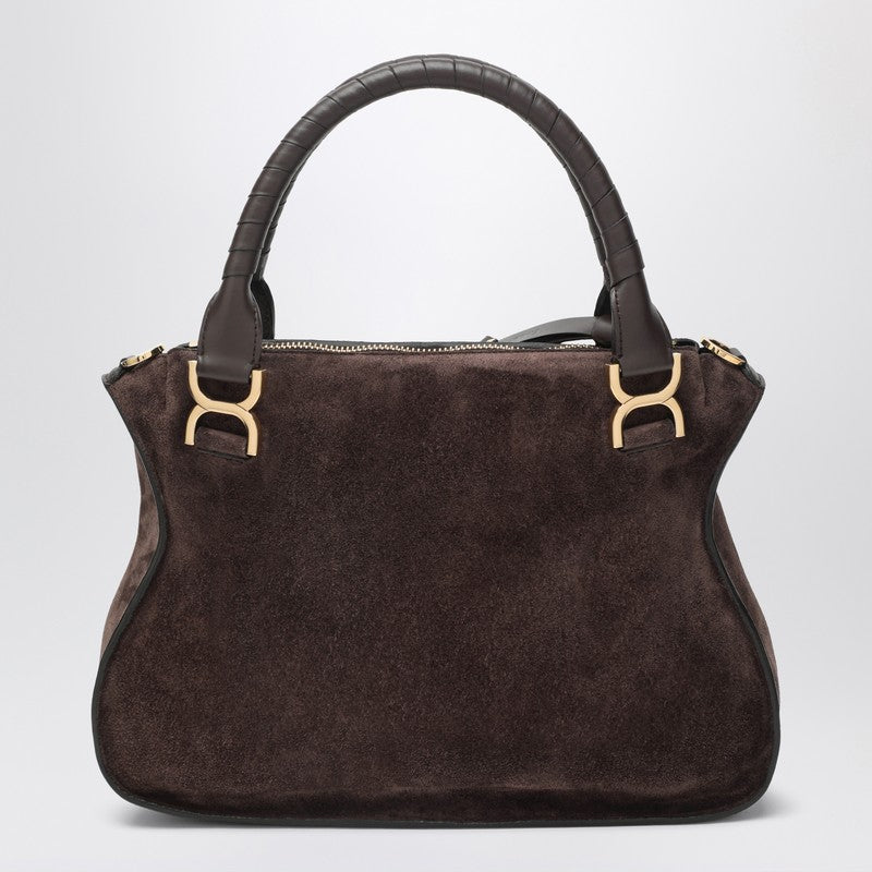 Chloé Brown suede leather handbag