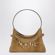 Chloé Charms Hobo bag in khaki suede leather