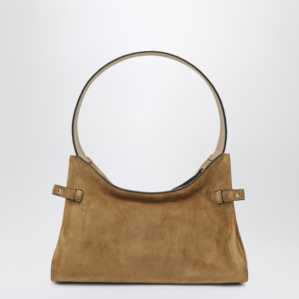 Chloé Charms Hobo bag in khaki suede leather
