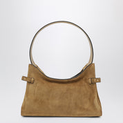 Chloé Charms Hobo bag in khaki suede leather