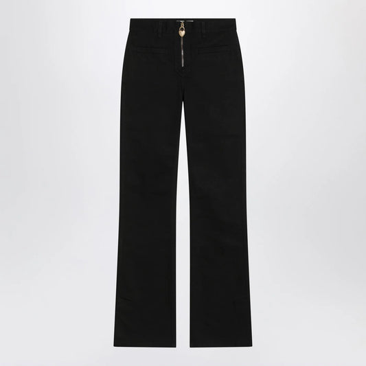 Chloé Black slim jeans with charm zip