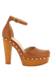 Chloé Lola Pumps — Brown Leather Heels, 13cm Heel