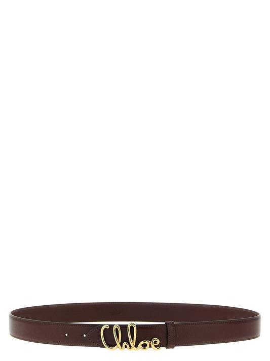 Chloé Iconic Belt — Brown Buffalo Leather, €350
