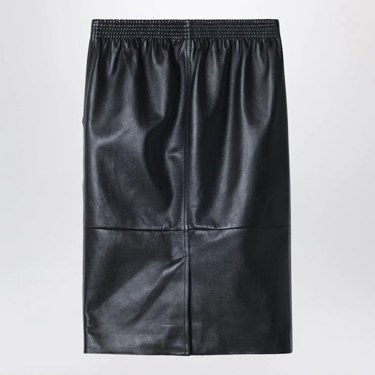 Chloé Black pencil skirt in plongé nappa leather