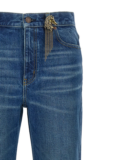 Chloé Charm Jeans — High‑Waist Indigo Flared Jeans